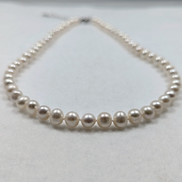 REAL - 7-8mm Pearl Necklace - Picture 3 of 13